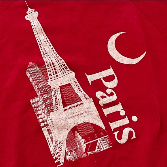 Vintage Paris France Travel Vacation Tourism 1980s Crewneck Sweatshirt - Picture 3 of 6